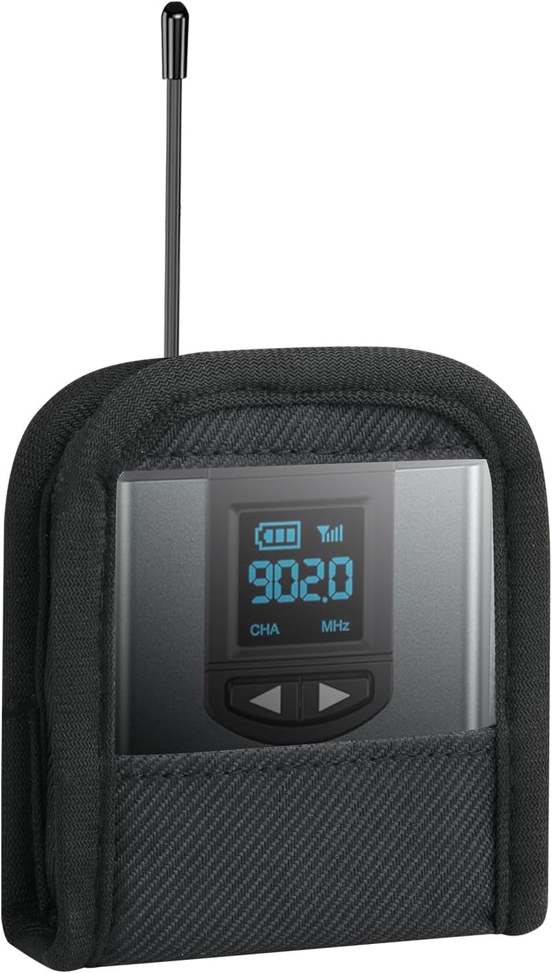 TXesign Bodypack Transmitter Pouch, Carrying Case Bodypack Transmitter Portable Storage Case for Bass Guitar Strap Instrument Strap - Image 1